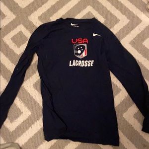 Long sleeve Nike lacrosse tee